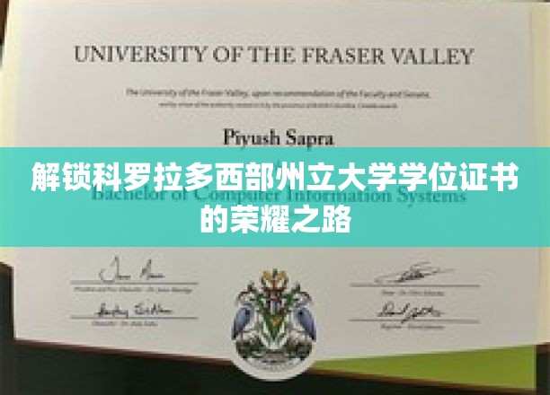探索科罗拉多西部州立大学学位成就的璀璨历程