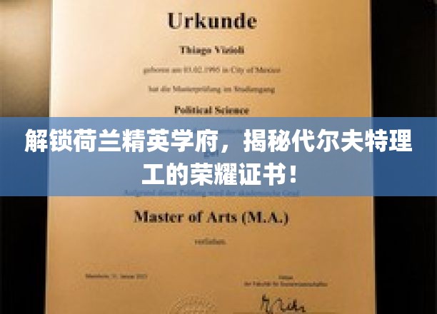 解锁荷兰精英学府，揭秘代尔夫特理工的荣耀证书！