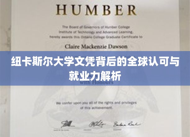 纽卡斯尔大学文凭背后的全球认可与就业力解析