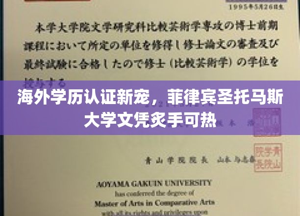国际认可度飙升，菲律宾圣托马斯大学学位成求职新利器