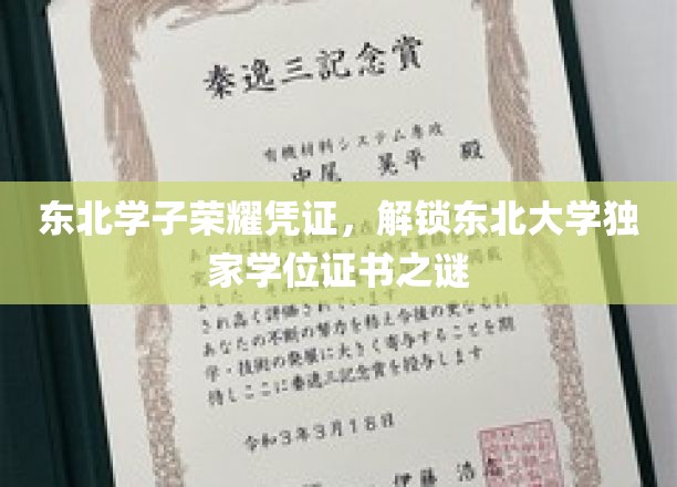 东北学子荣耀见证，揭秘东北大学学位证书的神秘面纱