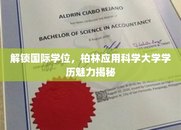 全球视野下的学术荣耀，柏林应用科学大学学位魅力大揭秘