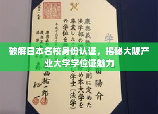 破解日本名校身份认证，揭秘大阪产业大学学位证魅力