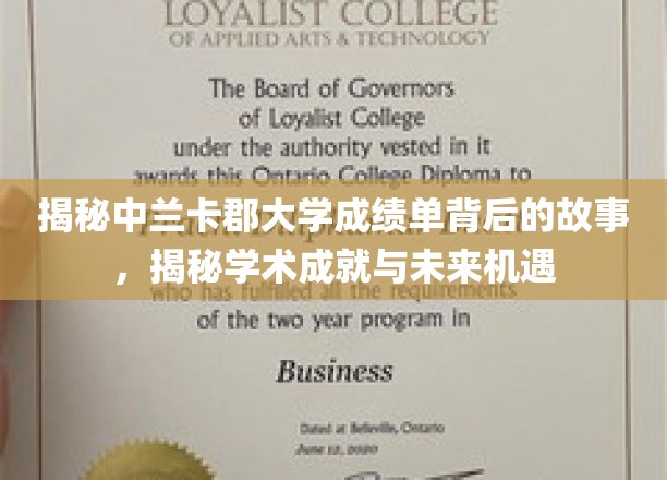 解码中兰卡郡大学成绩单，探寻学术成就与无限未来之门