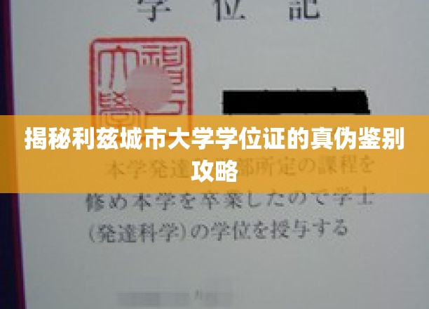 轻松掌握利兹城市大学学位证真假辨识技巧