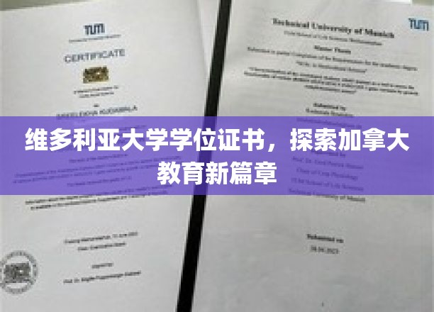 解码加拿大教育巅峰，维多利亚大学学位证书背后的传奇故事