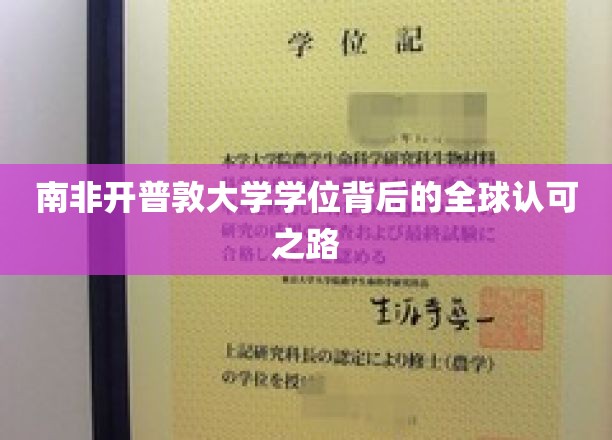 跨越国界，南非开普敦大学学位的全球通行证之旅