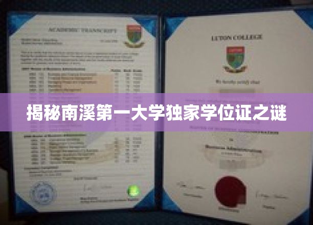 探索南溪第一大学独家学位证背后的奥秘