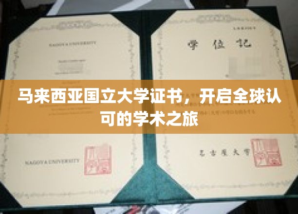 马来西亚国立大学证书，开启全球认可的学术之旅