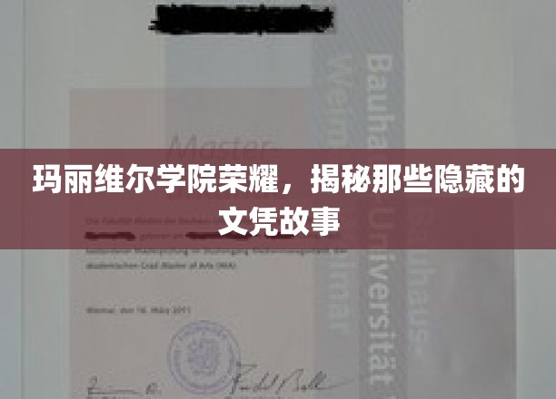 玛丽维尔学院荣耀，揭秘那些隐藏的文凭故事