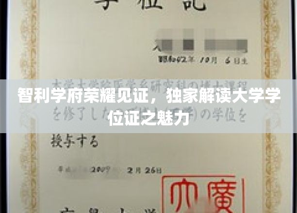 探秘智利名校，揭秘学位证背后的荣耀与魅力
