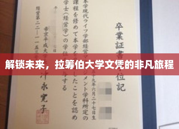 解锁未来，拉筹伯大学文凭的非凡旅程