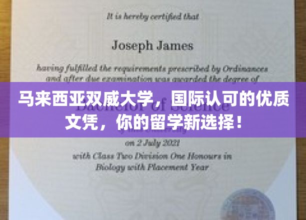 双威大学，国际化教育新航标，马来西亚留学优选之地！