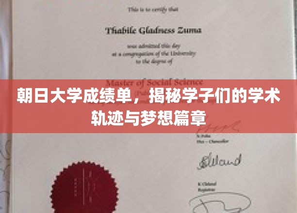 朝日大学成绩单，揭秘学子们的学术轨迹与梦想篇章