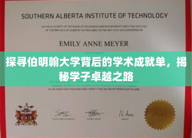 伯明翰大学学霸养成记，揭秘学子非凡学术成就的秘密通道