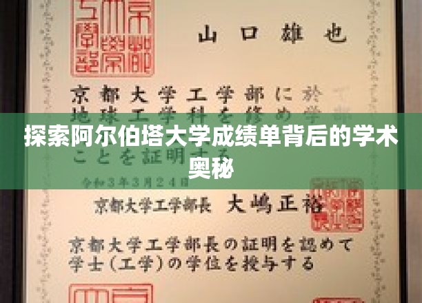 揭开阿尔伯塔大学成绩单的秘密，揭秘学术评价的深层机制