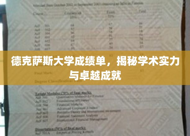 解码德克萨斯大学，揭秘学术巅峰的秘密武器