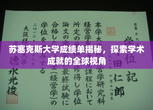 苏塞克斯大学成绩单背后的全球学术奥秘揭晓！