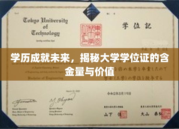 学历成就未来，深度解析大学学位证的含金量与价值