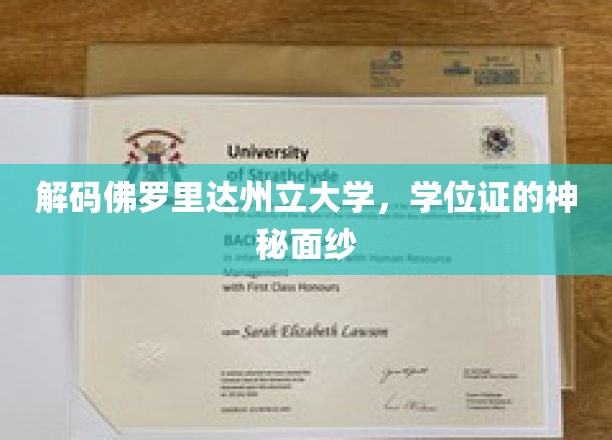 揭开佛罗里达州立大学学位证的神秘面纱