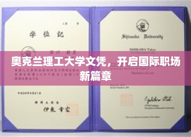 奥克兰理工大学文凭，开启国际职场新篇章