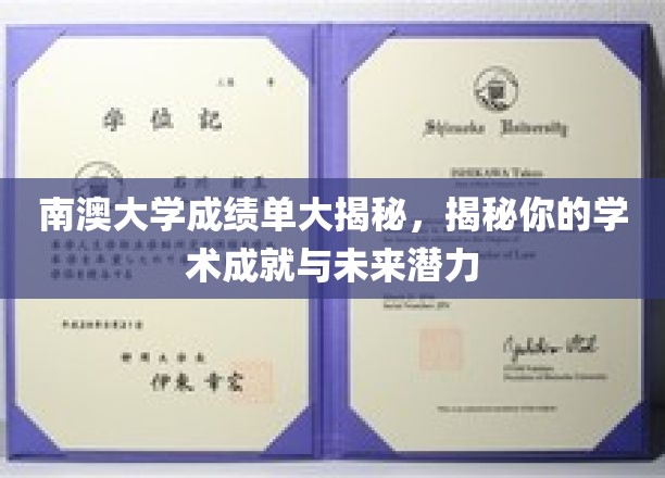 解码南澳大学成绩单，揭示你的学术荣耀与无限潜能