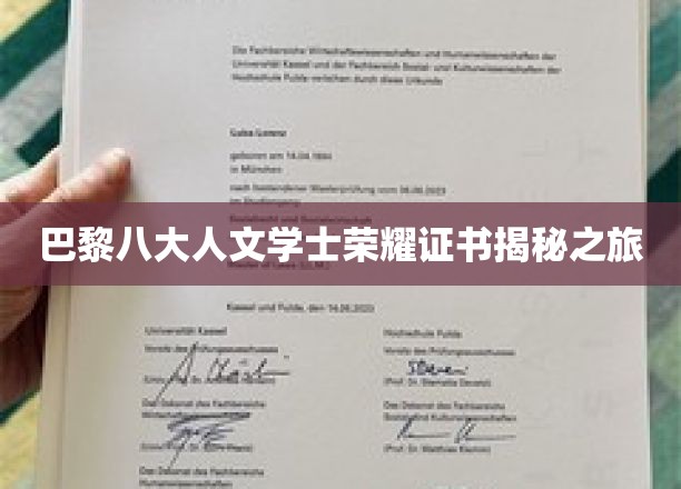 探寻巴黎八大人文学士证书背后的荣耀密码