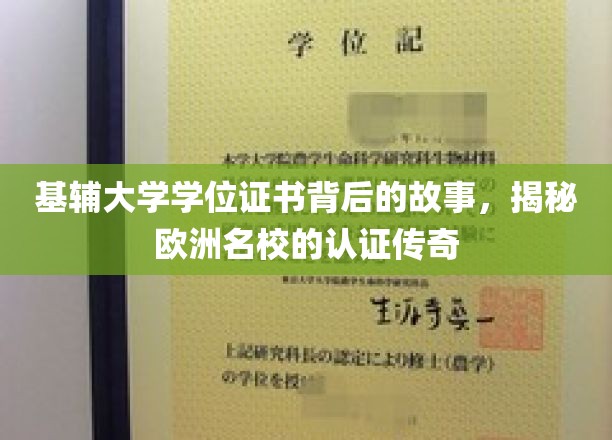 基辅荣耀，探索欧洲名校学位证书的传奇之路