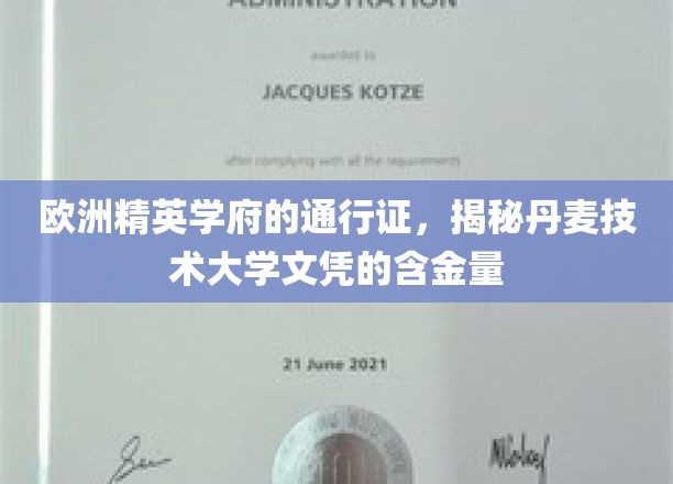 欧洲精英学府的通行证，揭秘丹麦技术大学文凭的含金量