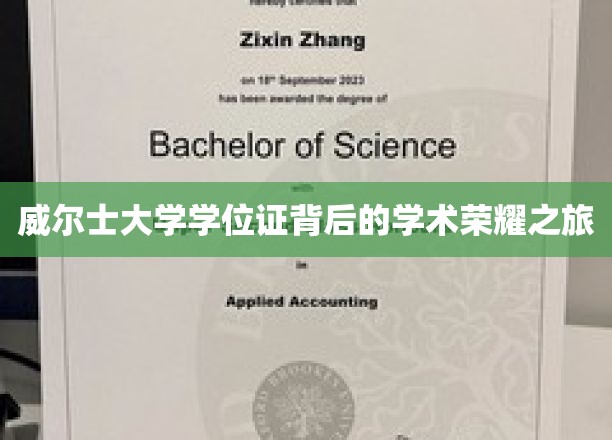 探索威尔士大学学位证背后的荣耀学术足迹