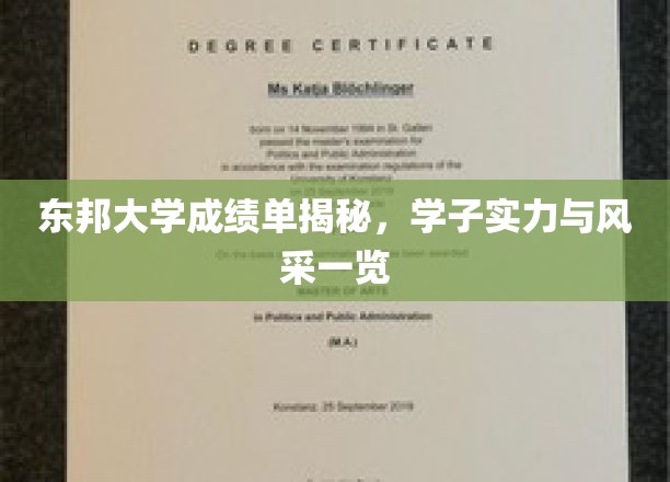 东邦大学成绩单揭秘，学子实力与风采一览
