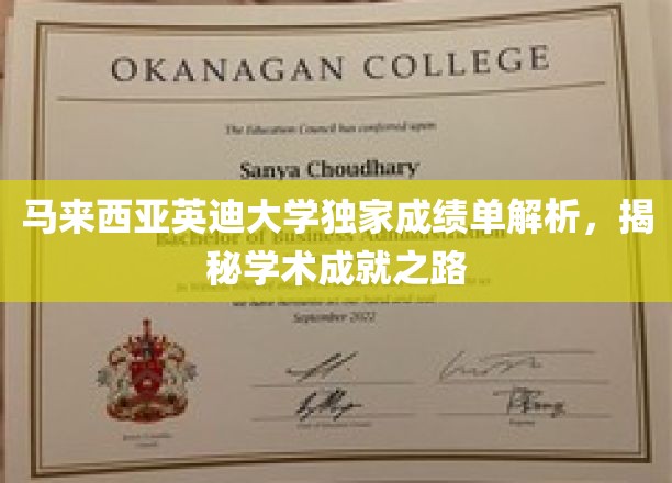 马来西亚英迪大学成绩单深度解析，揭秘学术成就之旅