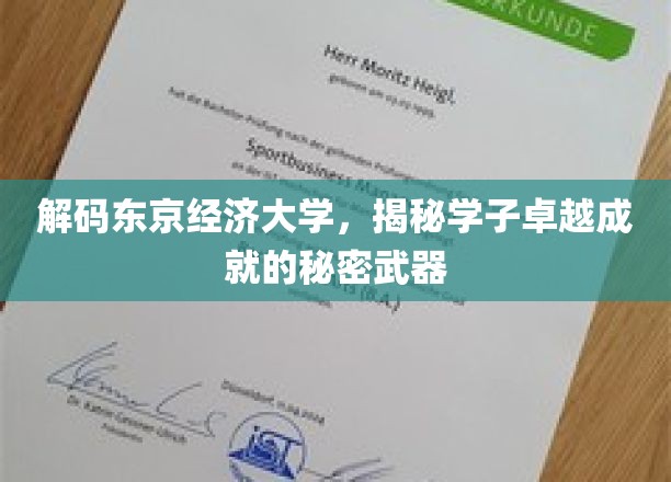 东京经济大学精英养成记，揭秘学子非凡成就的背后秘诀