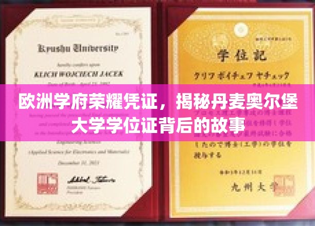 欧洲学术明珠，丹麦奥尔堡大学学位证的传奇之旅