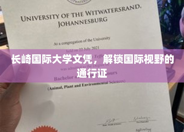 长崎国际大学文凭，开启全球视野的大门