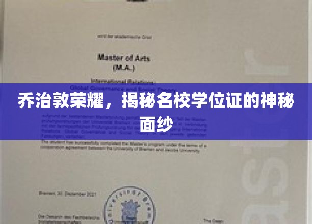 乔治敦传奇，名校学位证的隐秘之光