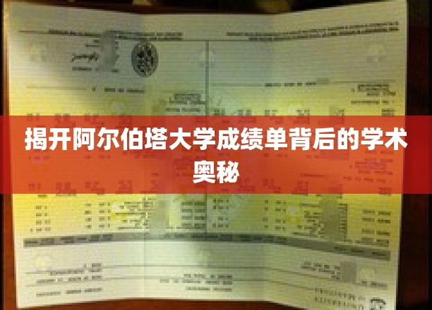 解码阿尔伯塔大学成绩单，探寻学术成就的秘密面纱