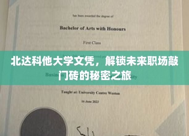 北大文凭背后的职场通关秘钥，揭秘北达科他大学的独门优势