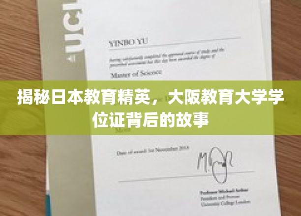 解码大阪教育大学精英学位证，日本教育界的秘密力量