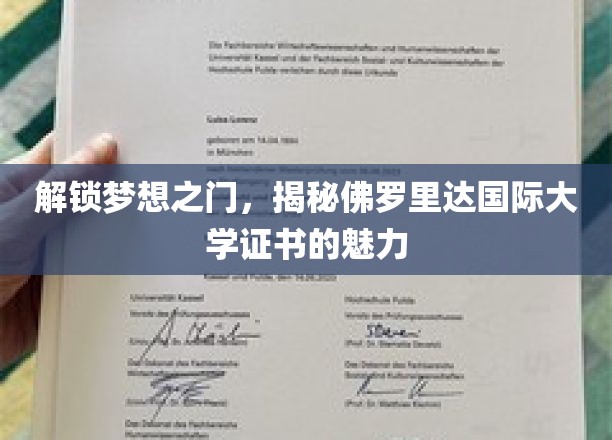探索佛罗里达国际大学证书的全球通行力与职业价值