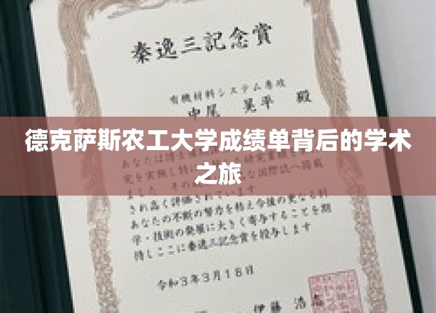 德克萨斯农工大学成绩单背后的学术之旅
