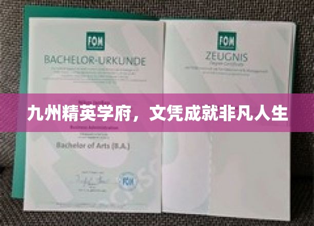 九州学府精英汇，文凭铸就辉煌人生路