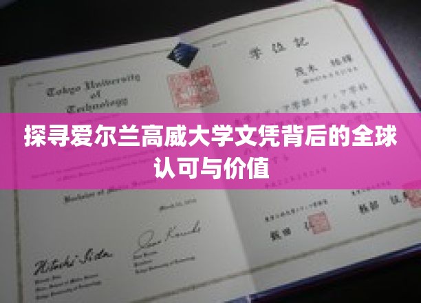 挖掘爱尔兰高威大学文凭背后的全球认可与价值