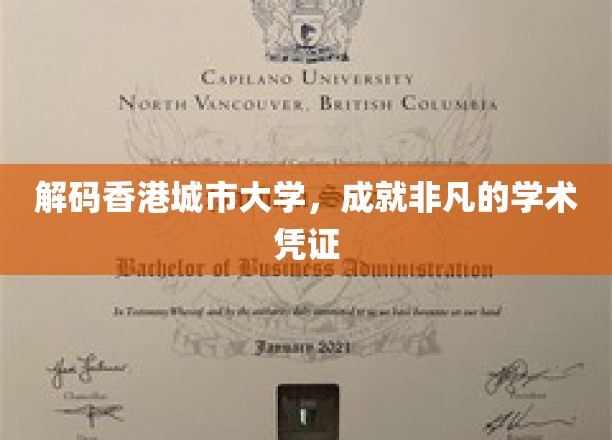 香港城市大学，解锁卓越教育的金钥匙