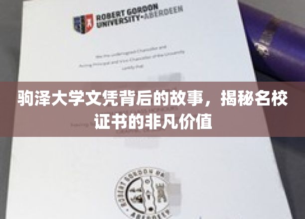 驹泽大学毕业证书背后的故事，揭示名校文凭的非凡价值