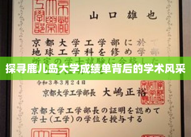 探寻鹿儿岛大学成绩单背后的学术风采