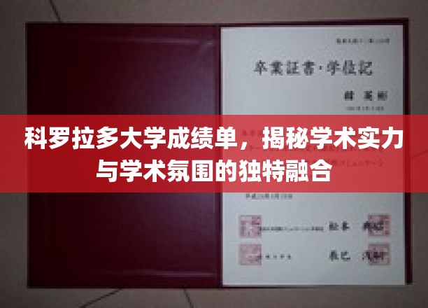 科罗拉多大学揭秘，成绩单背后的学术魅力与校园活力交织
