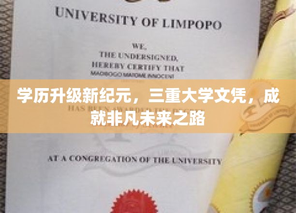 跨时代学历飞跃，三重文凭铸就非凡人生跑道