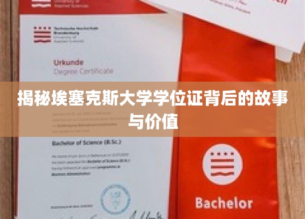 探索埃塞克斯大学学位证书背后的故事与价值