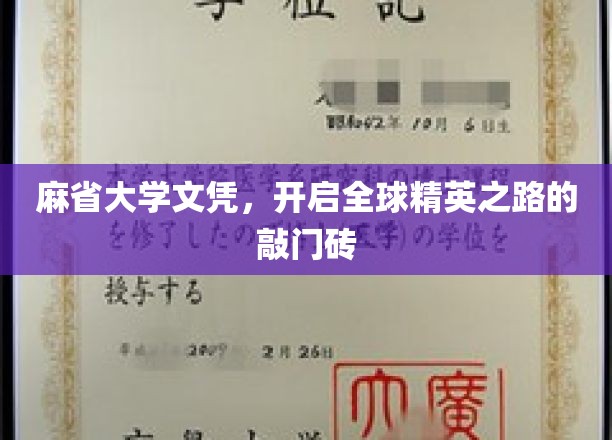 麻省大学文凭，开启全球精英之路的敲门砖